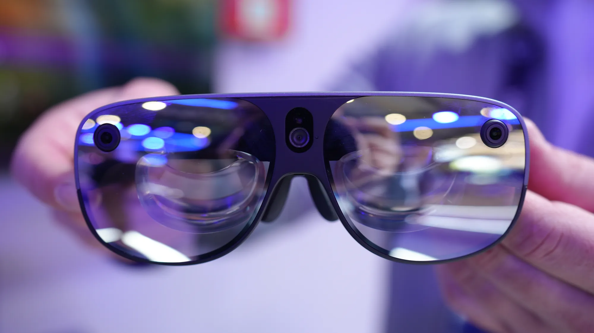 Qualcomm showcased its reference Augmented Reality glasses, made by Goertek, at Mobile World Congress 2024 the imperial intelligence