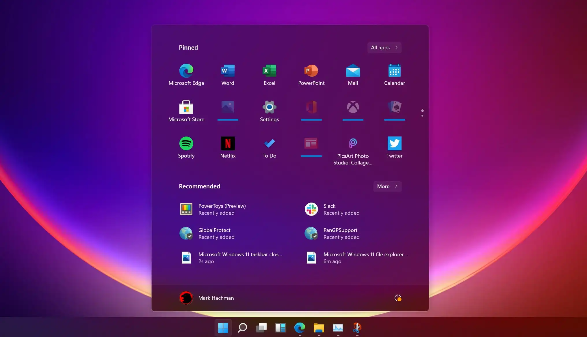 Microsoft windows 11 start menu the imperial intelligence